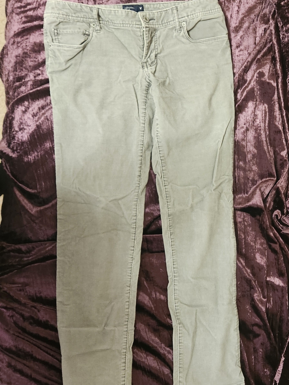 American Eagle Outfitters Gray Corduroy Pants